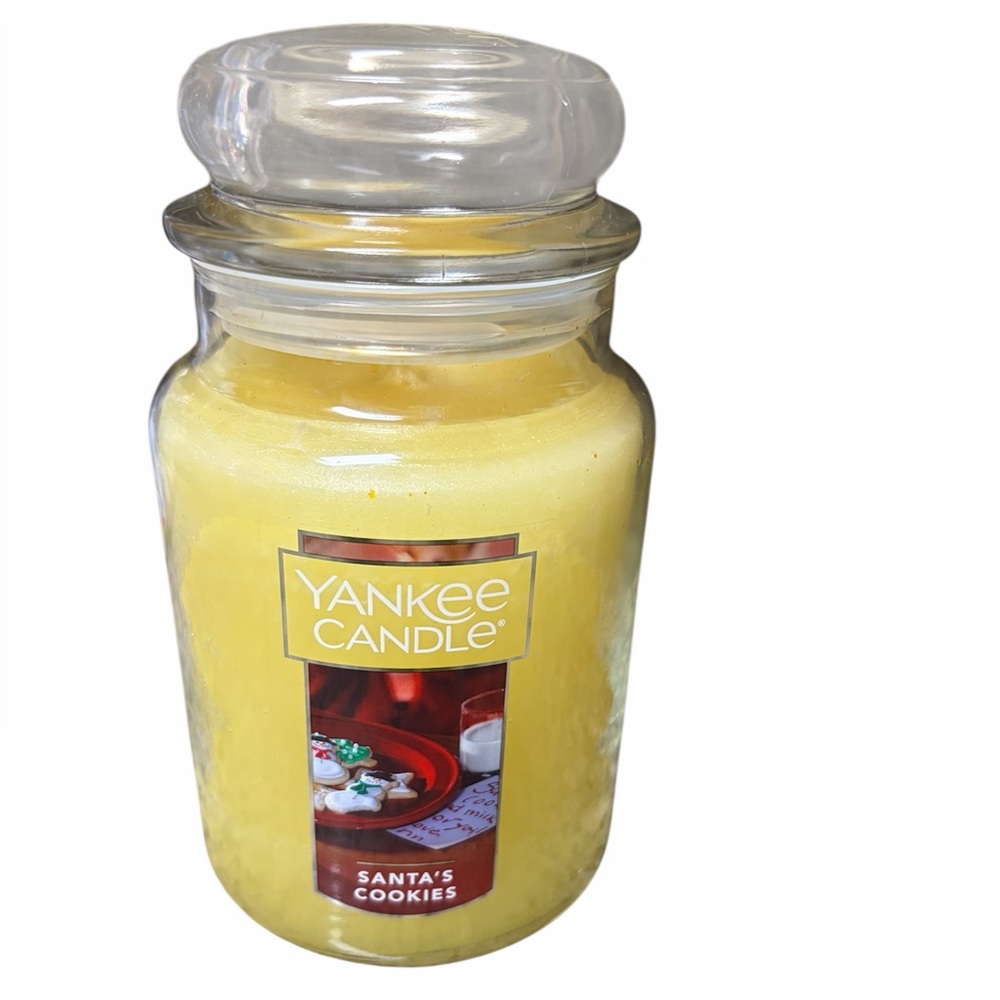 NWT Yankee Candle Santa’s Cookie Large Jar Candle